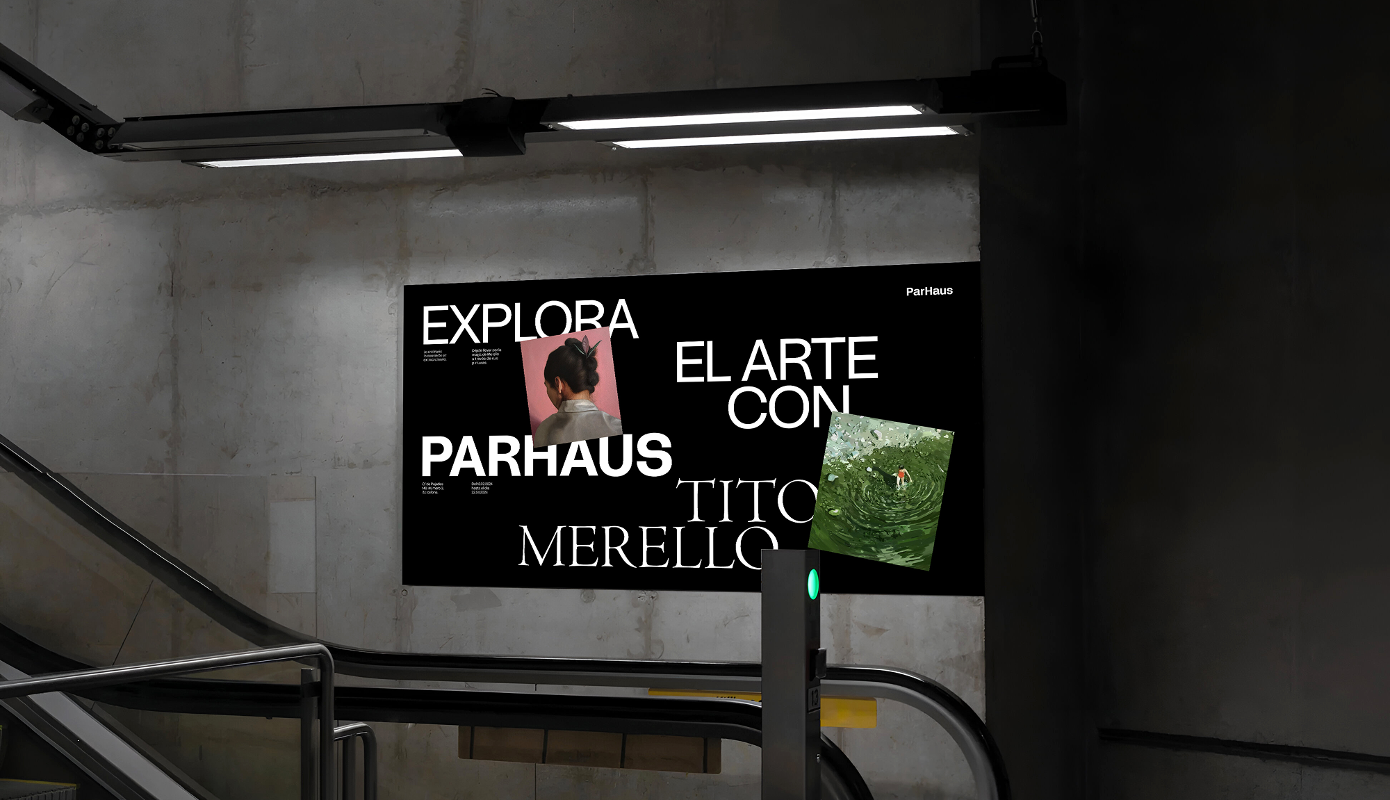 Banner diseñado para un museo de arte contemporáneo