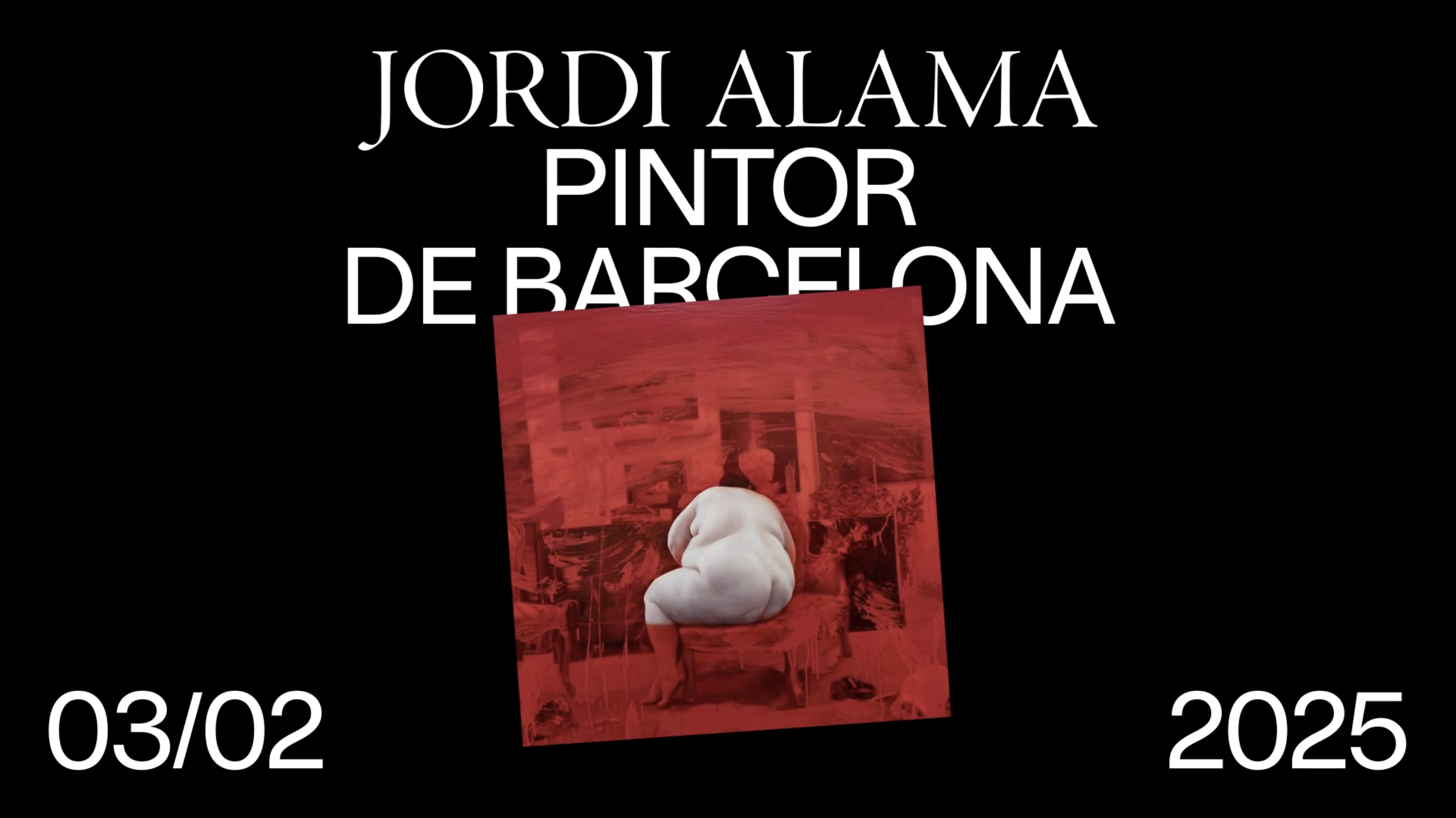 Cartel de Jordi Alama, pintor de Barcelona