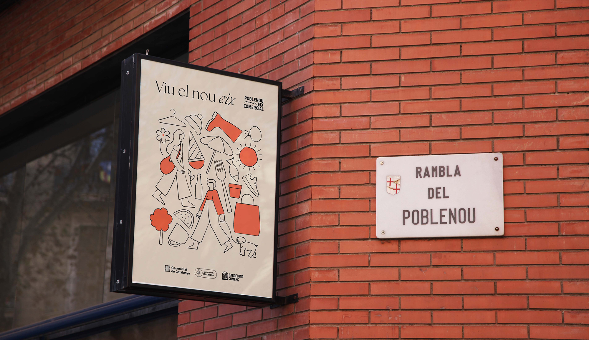 Banner diseñado para el Eix Comercial del Poblenou