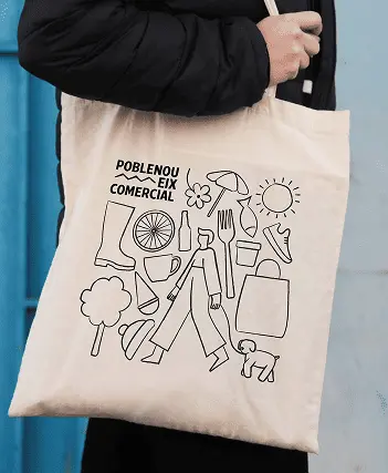 Tote bag de tela